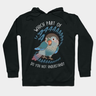 Turquoise Green-cheeked Conure Parrot Aaaa Hoodie